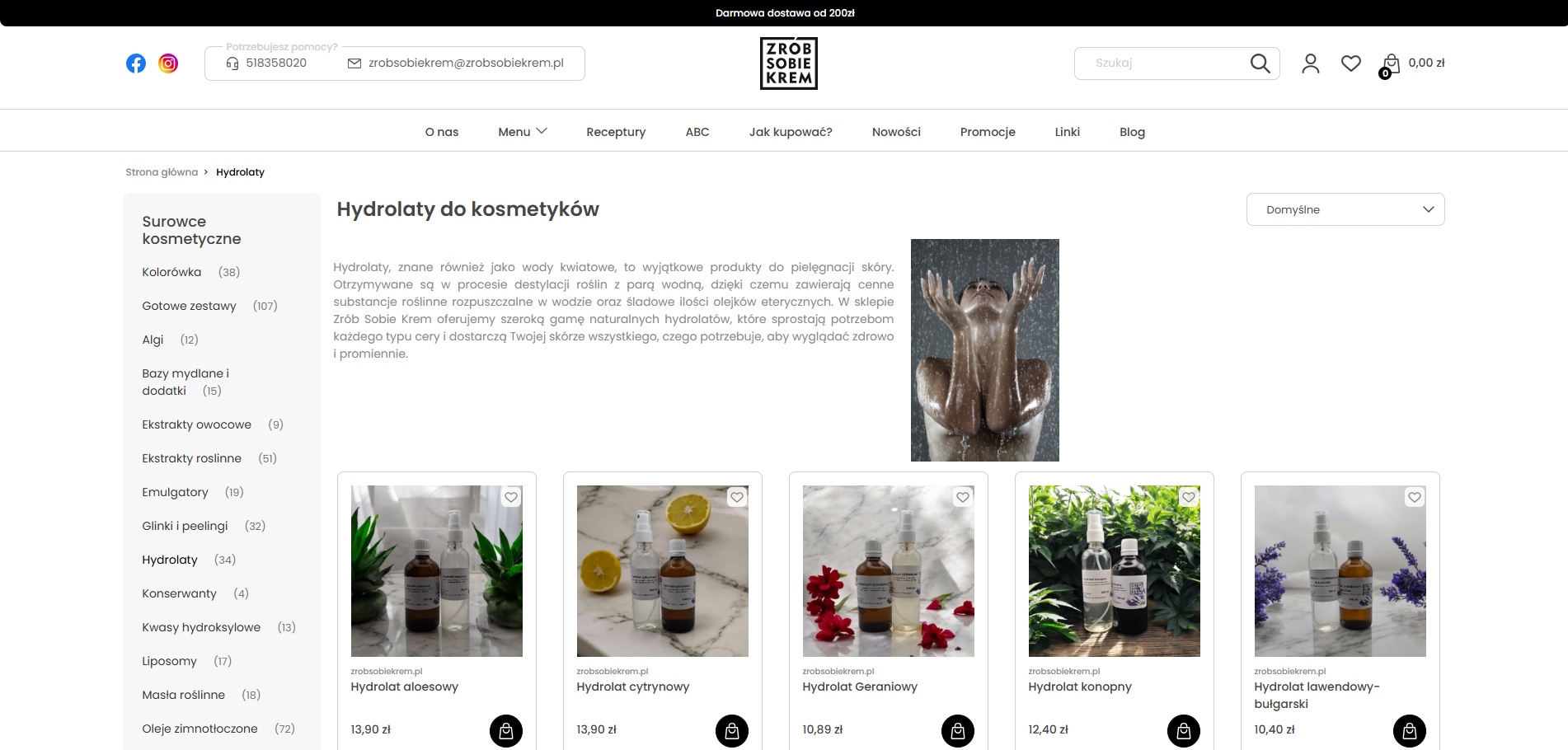 Top 7 hydrolatów do twarzy - jaki wybrać do swojego typu cery?