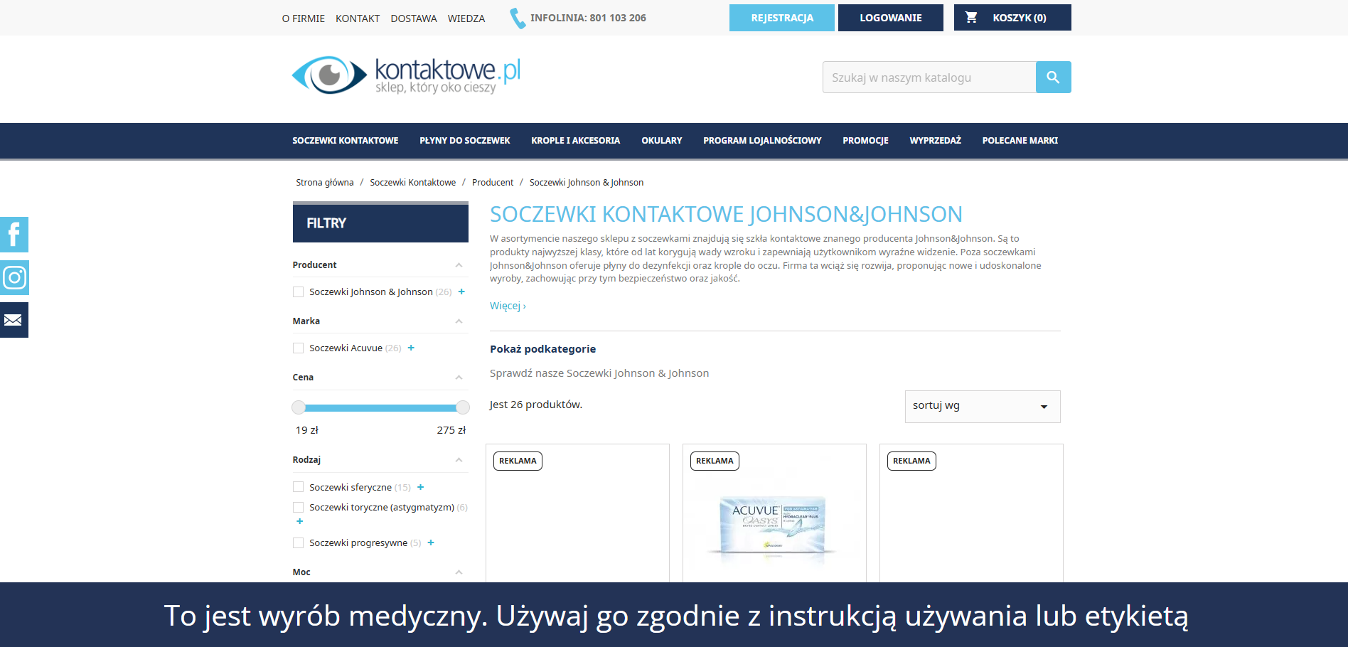 Dlaczego warto wybrać soczewki Johnson & Johnson?