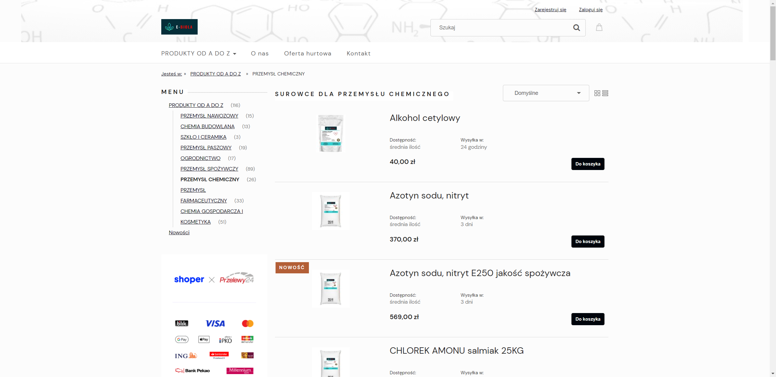 Jak dobierać surowce przemysłu chemicznego do konkretnych zastosowań?