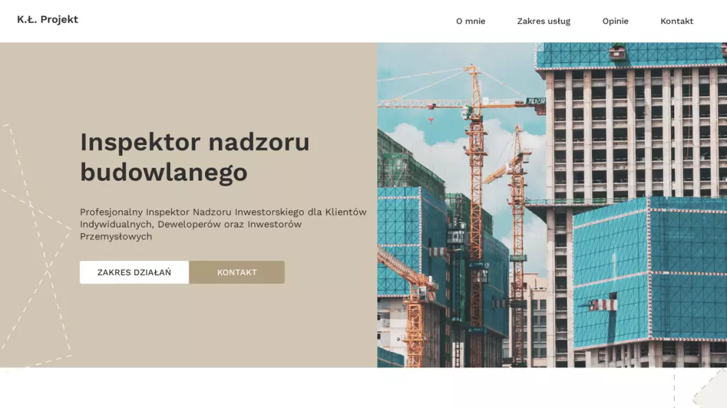 Inspektor nadzoru budowlanego Poznań K.Ł. PROJEKT
