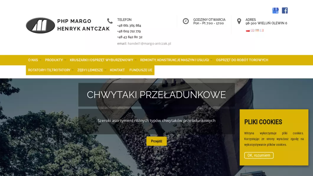 PHP MARGO - producent łyżek i chwytaków do koparek