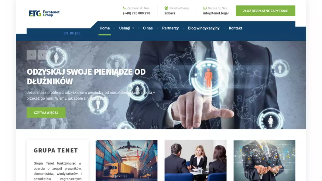 Firma windykacyjna EUROTENET GROUP Sp. z o. o